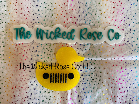 Duck With Je3p Logo Car Freshie