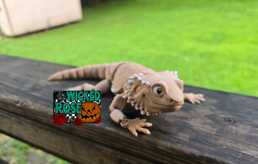 3D Printed Articulated Bearded Dragon