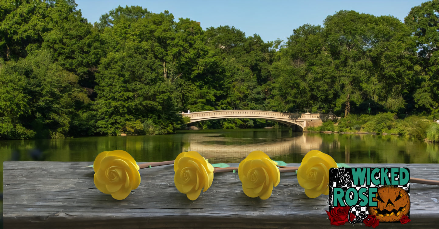 3D Printed Roses With Stem