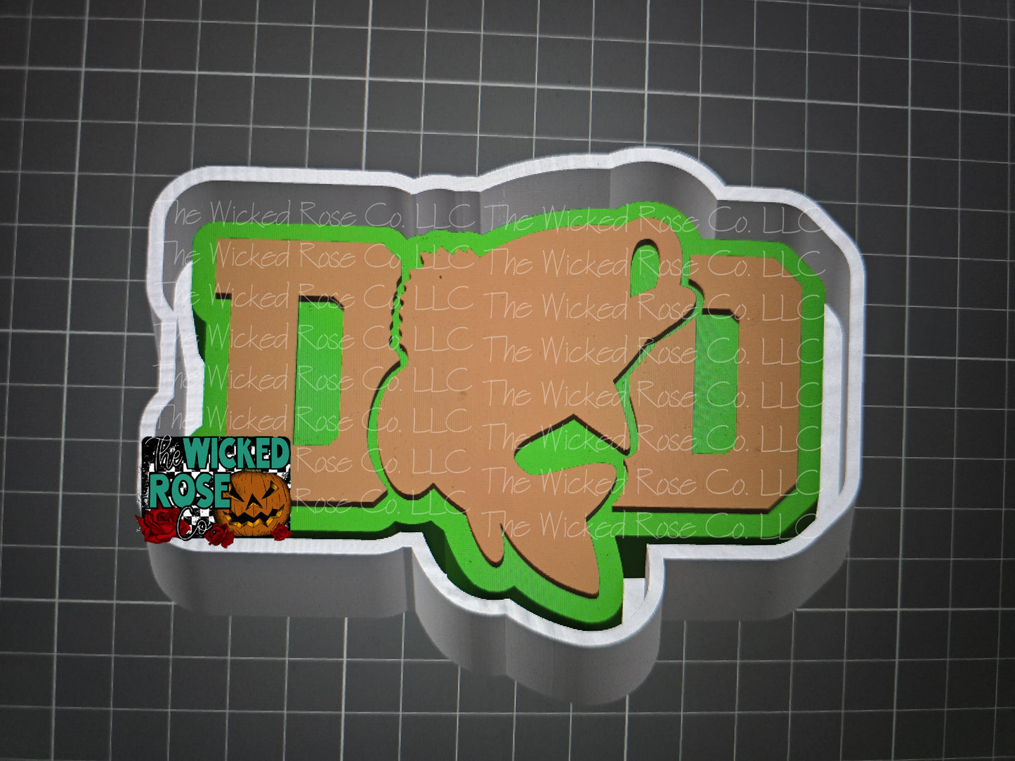 Dad Bass Fish Silicone Freshie Mold