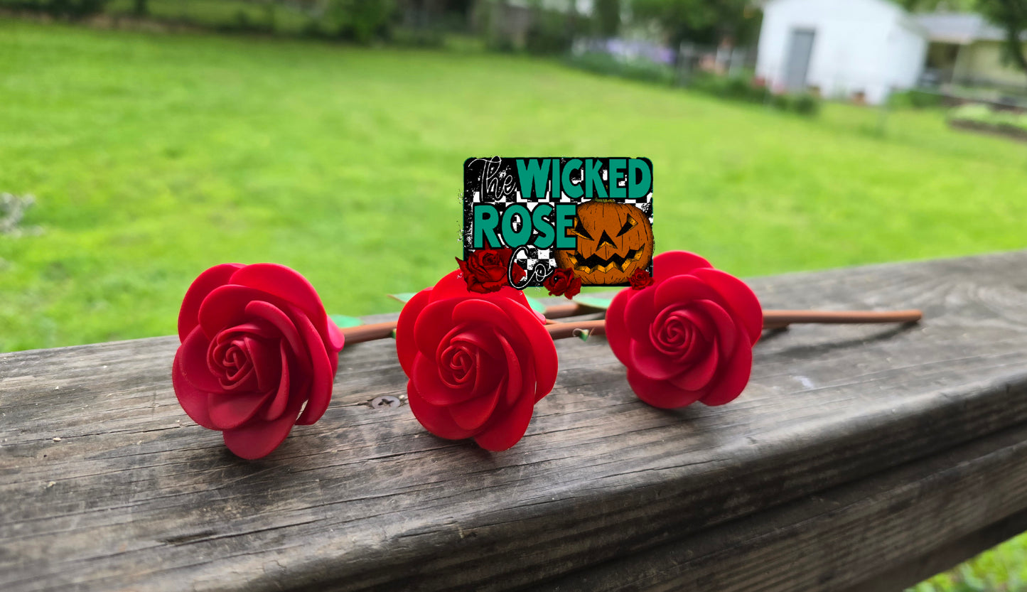 3D Printed Roses With Stem