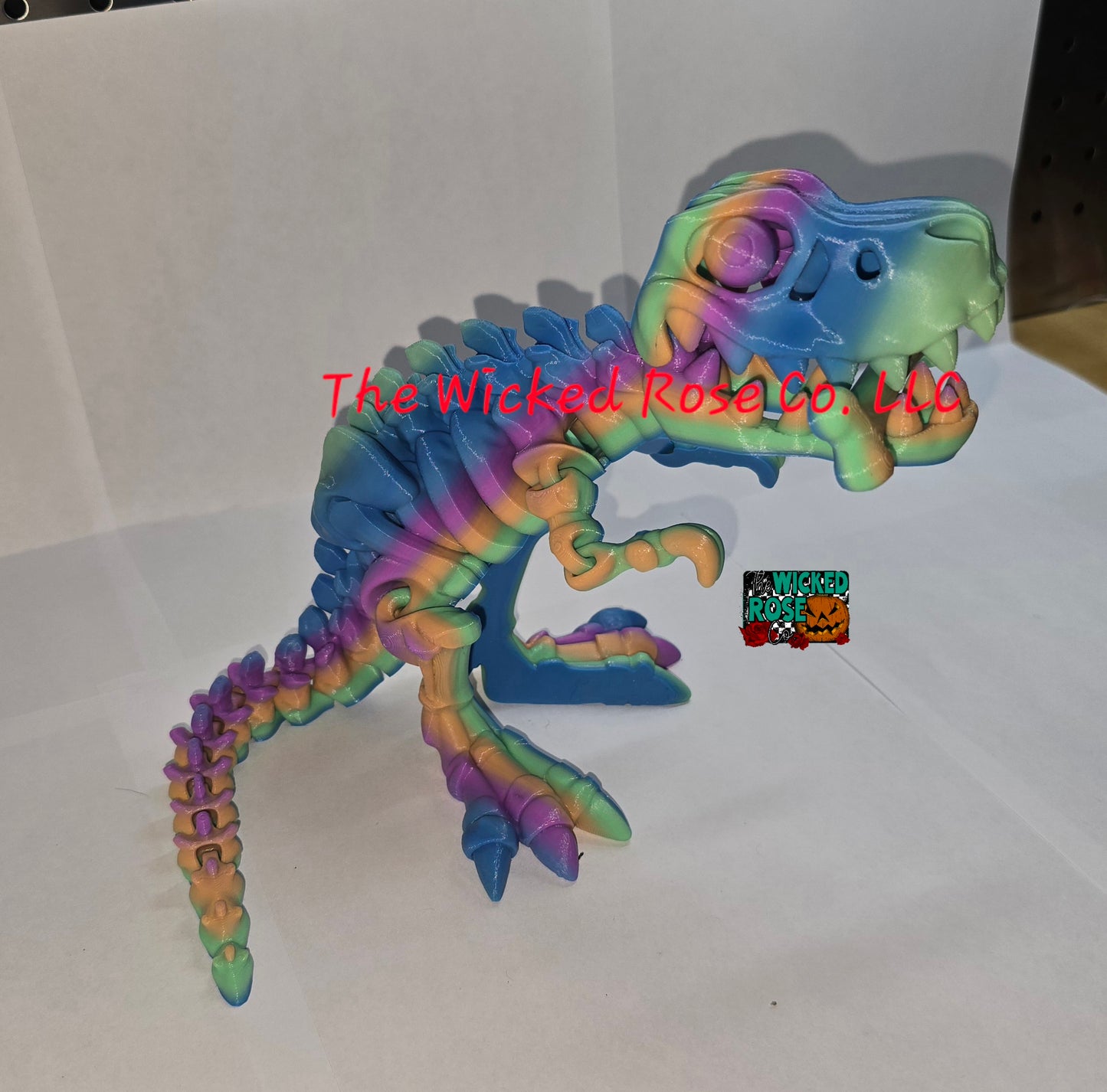 3D Printed Skeleton T-Rex With Bone