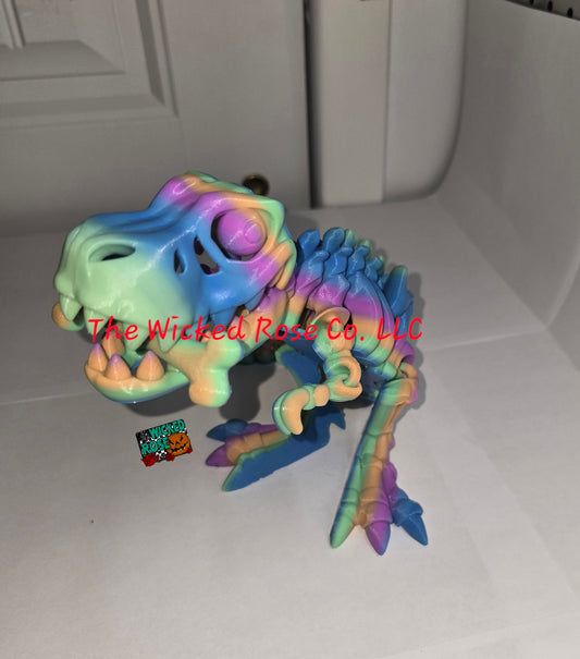 3D Printed Skeleton T-Rex With Bone