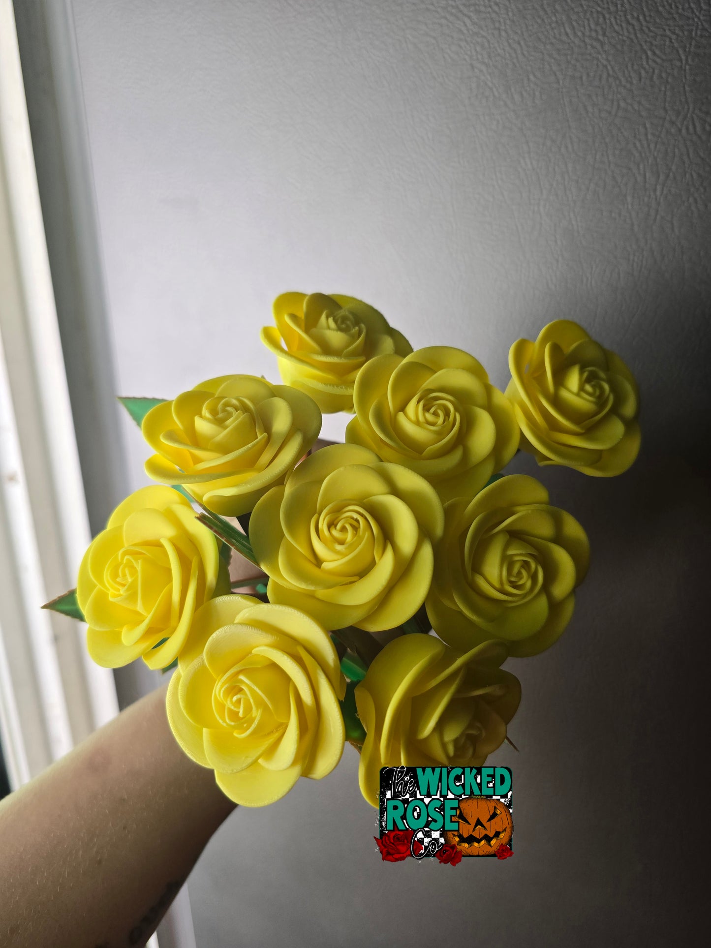 3D Printed Roses With Stem