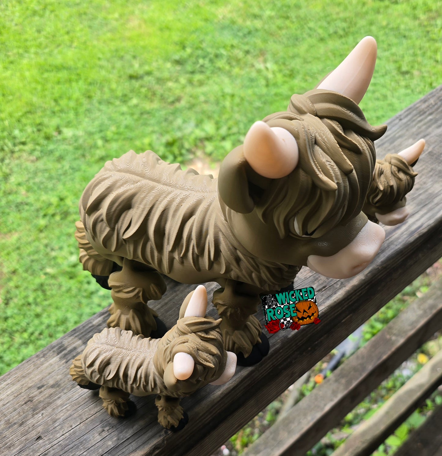 3D Printed Articulated Highland Cow