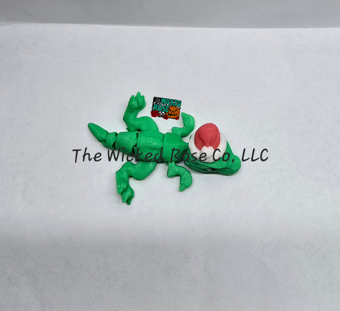 3D Printed Mini Articulated Santa T-Rex