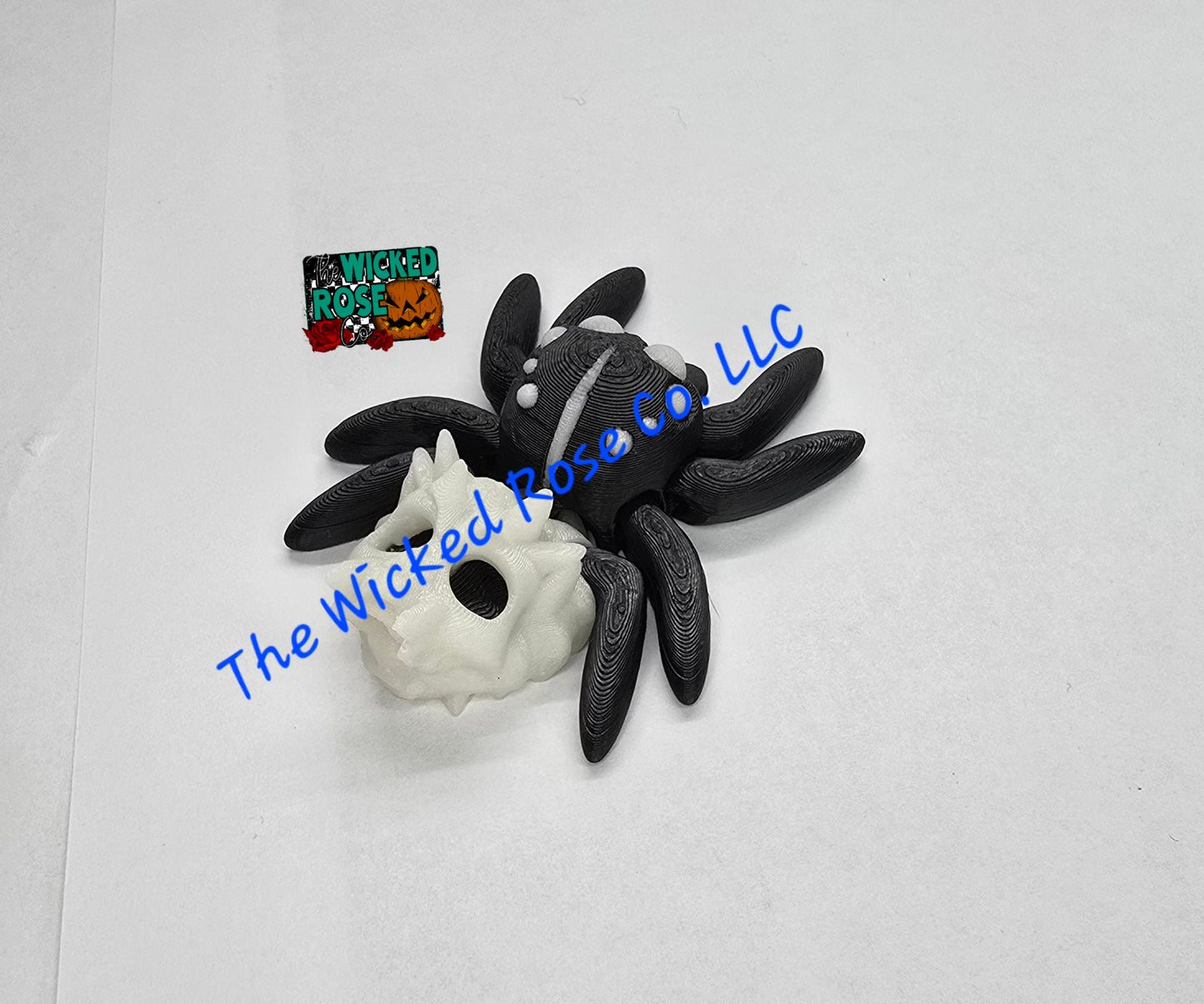 3D Printed, Articulated, Mini Skull Spider