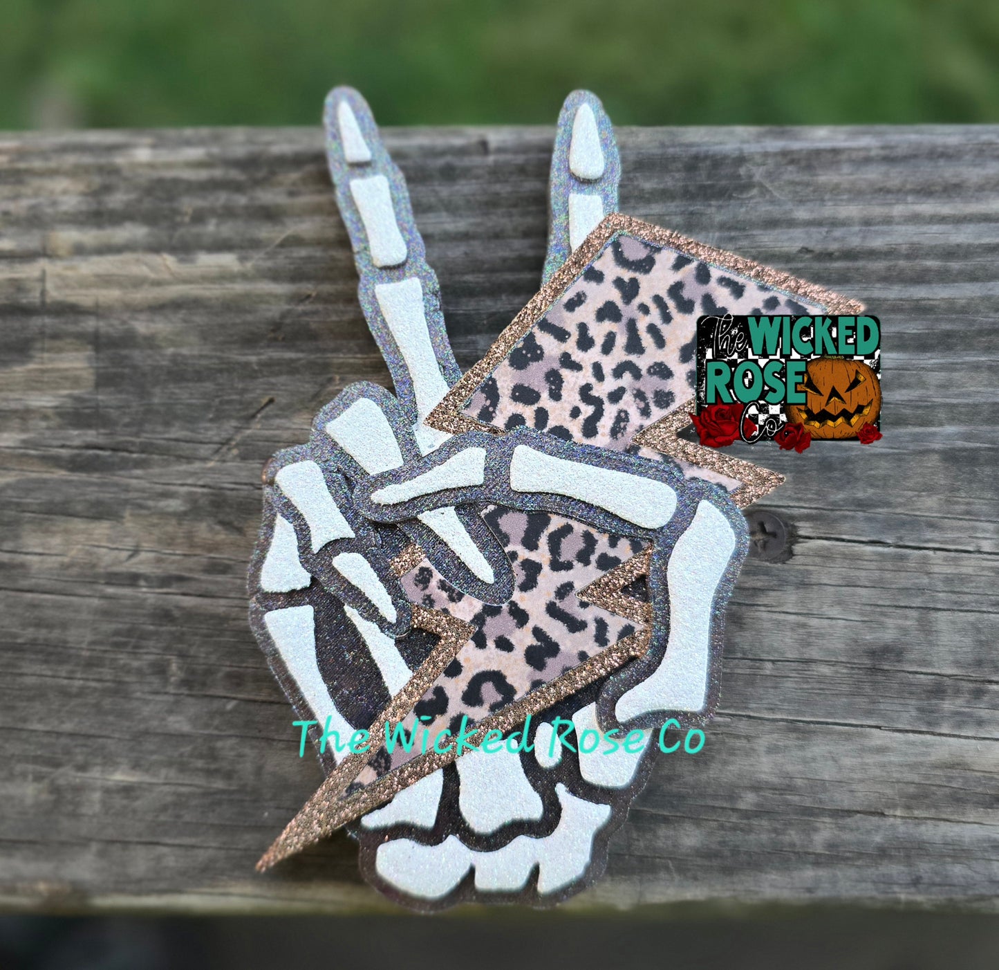 Peace Sign Skellie Hand Car Freshie