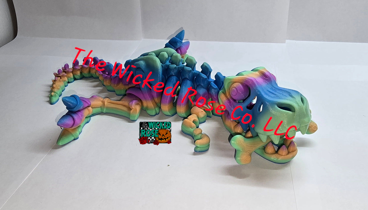 3D Printed Skeleton T-Rex With Bone