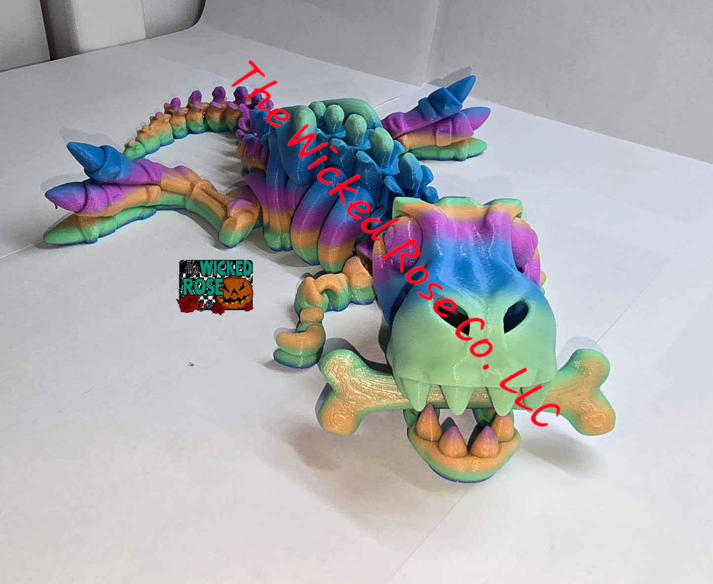3D Printed Skeleton T-Rex With Bone