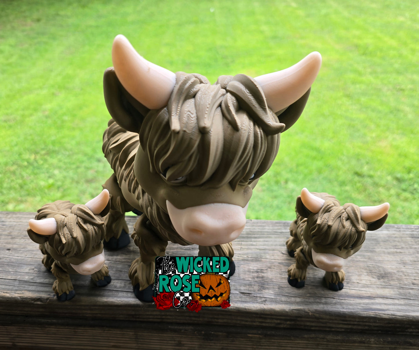 3D Printed Articulated Highland Cow