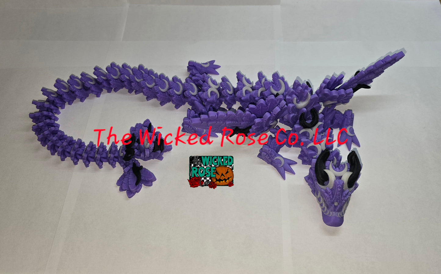 3D Printed, Articulated Lunar Dragon