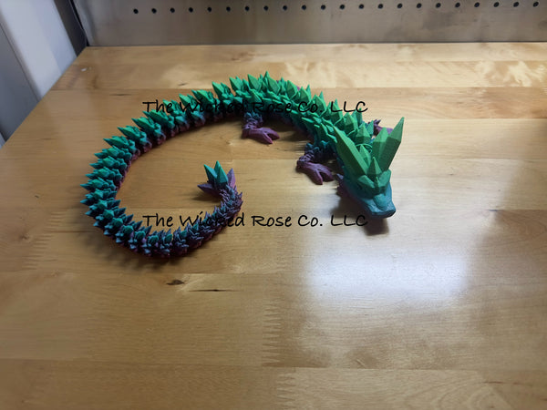 3D Printed Articulated Crystal Dragon