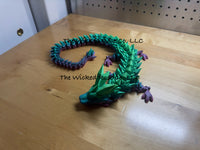 3D Printed Articulated Crystal Dragon