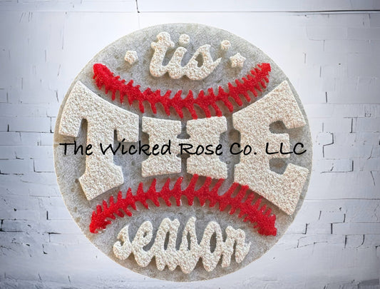 Tis The Season Baseball/Softball Silicone Freshie Mold
