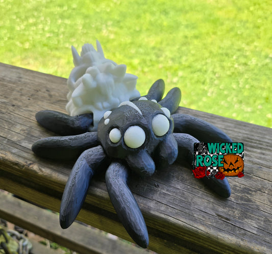 3D Printed, Articulated, Large Skull Spider