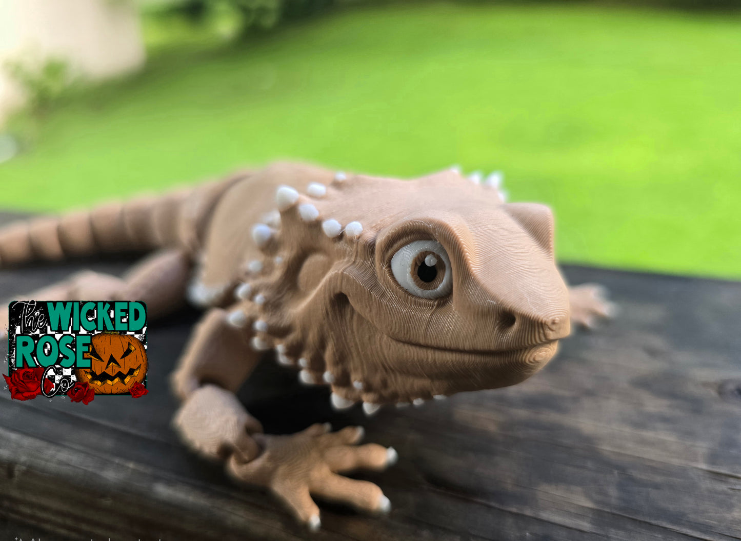 3D Printed Articulated Bearded Dragon