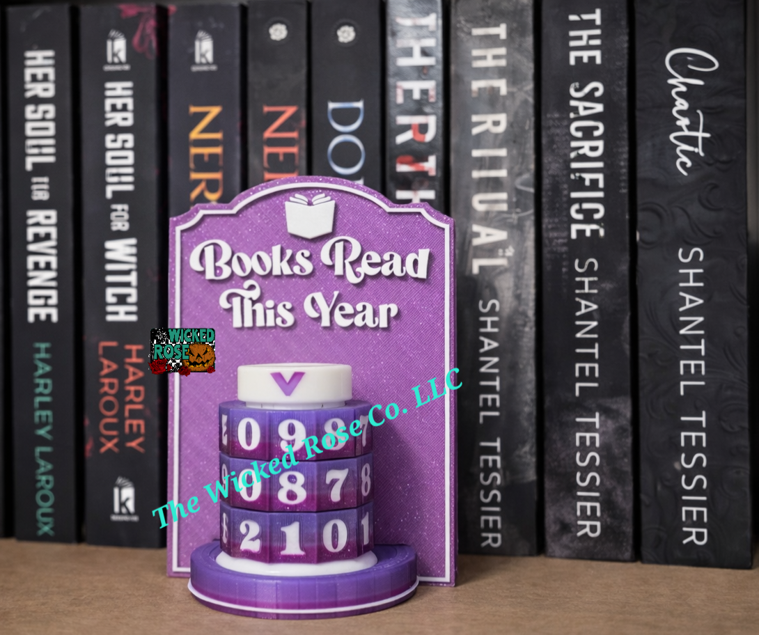 Books Read This Year Twist Counter (Colors Sent At Random)