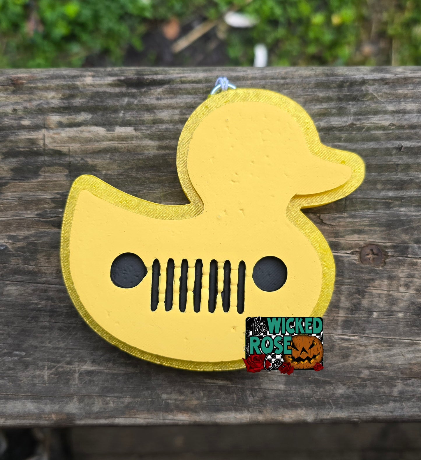 Duck With Je3p Logo Car Freshie