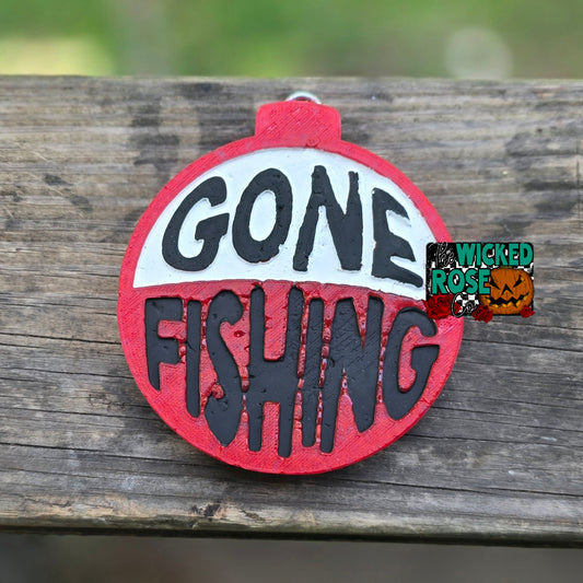 Gone Fishing Bobber Car Freshie