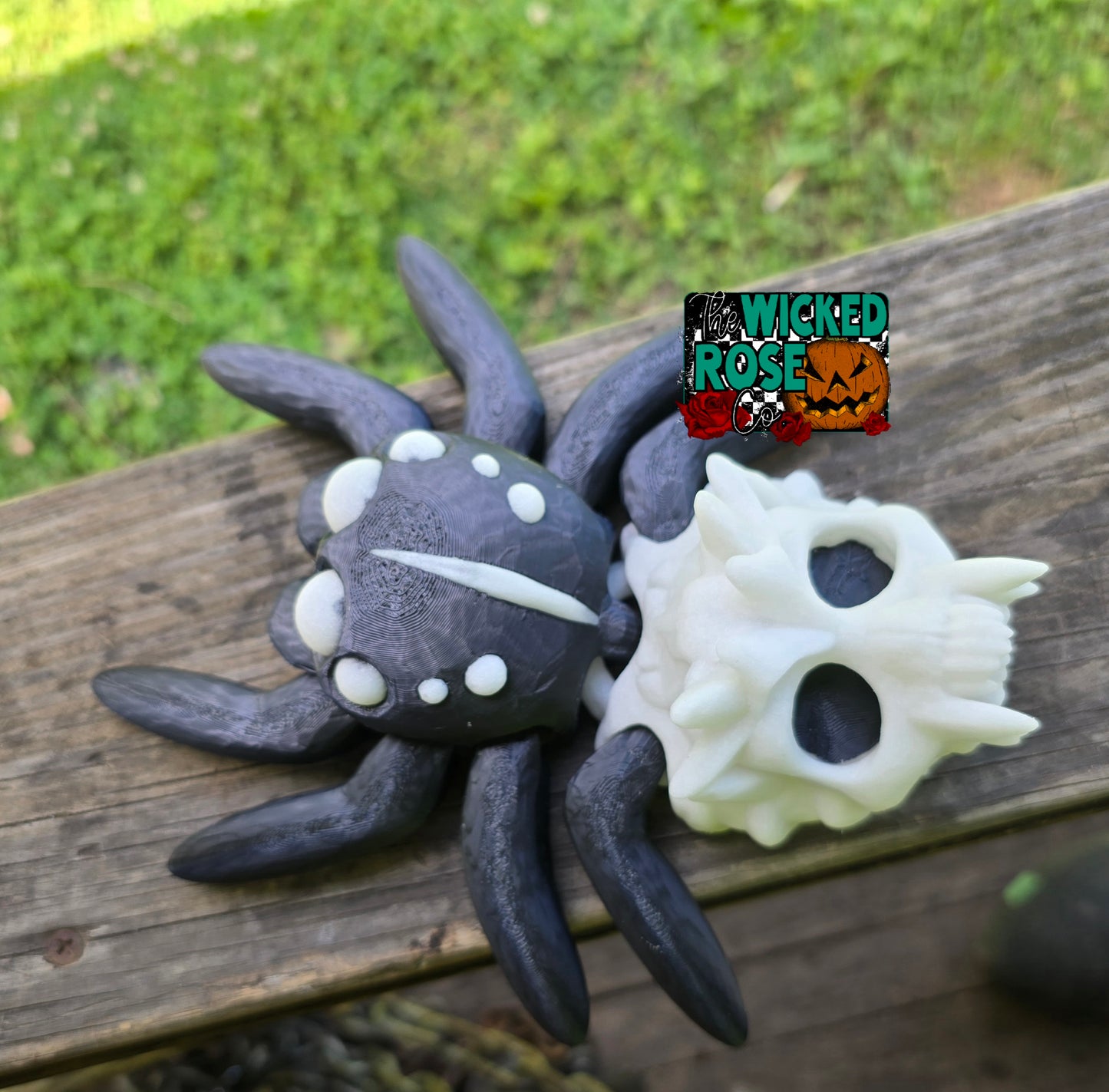 3D Printed, Articulated, Large Skull Spider