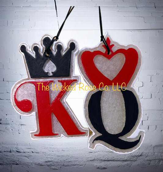 King/Queen Couples Car Freshie Set (2pcs)