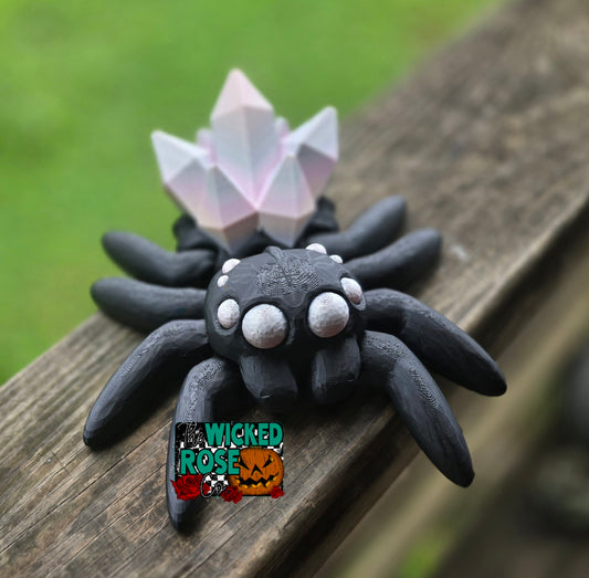 3D Printed, Articulated, Large Crystal Spider