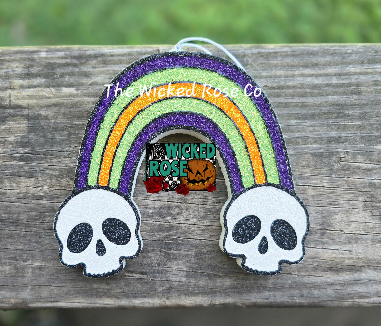 Skull Rainbow Car Freshie