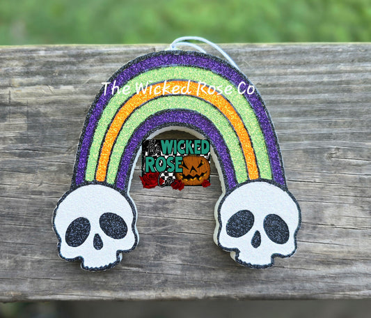 Skull Rainbow Car Freshie
