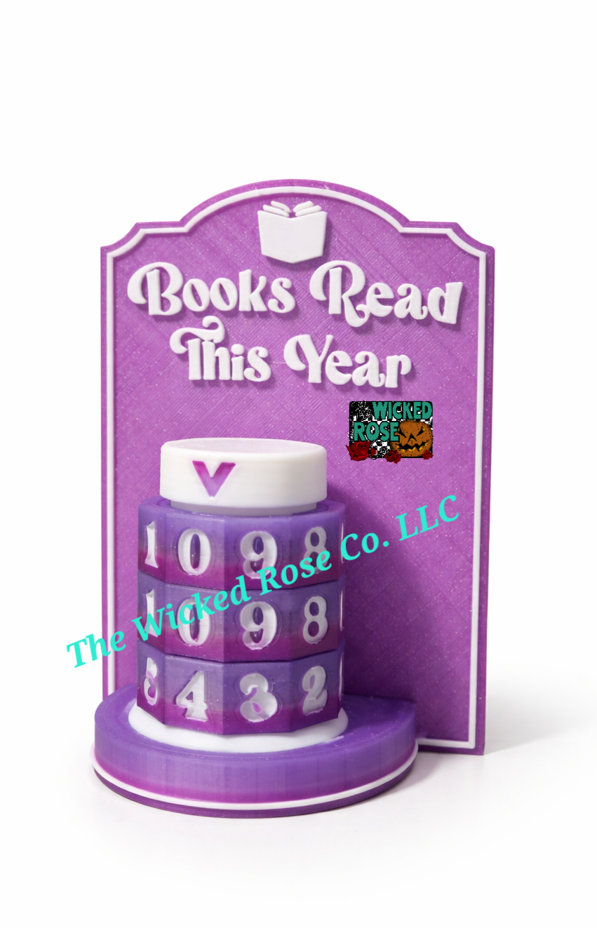 Books Read This Year Twist Counter (Colors Sent At Random)