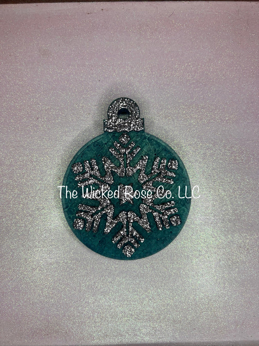 Snowflake Ornament Car Freshie