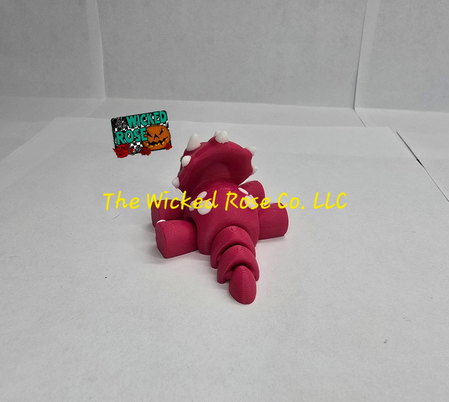 3D Printed, Articulated, Mini Triceratops