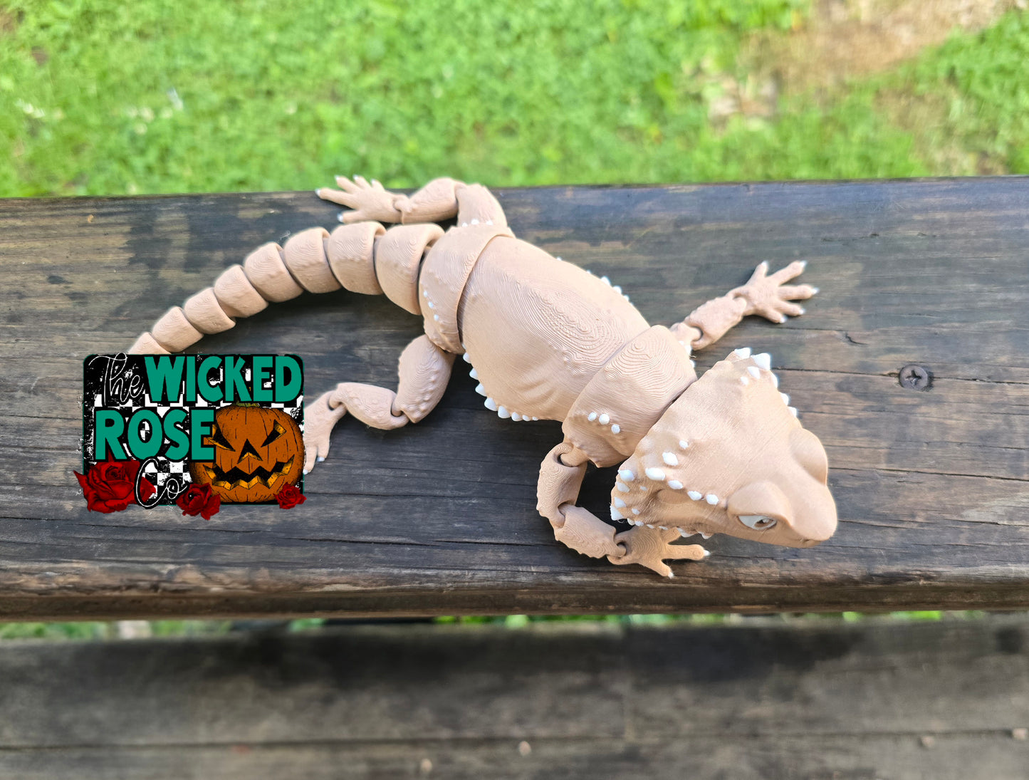 3D Printed Articulated Bearded Dragon
