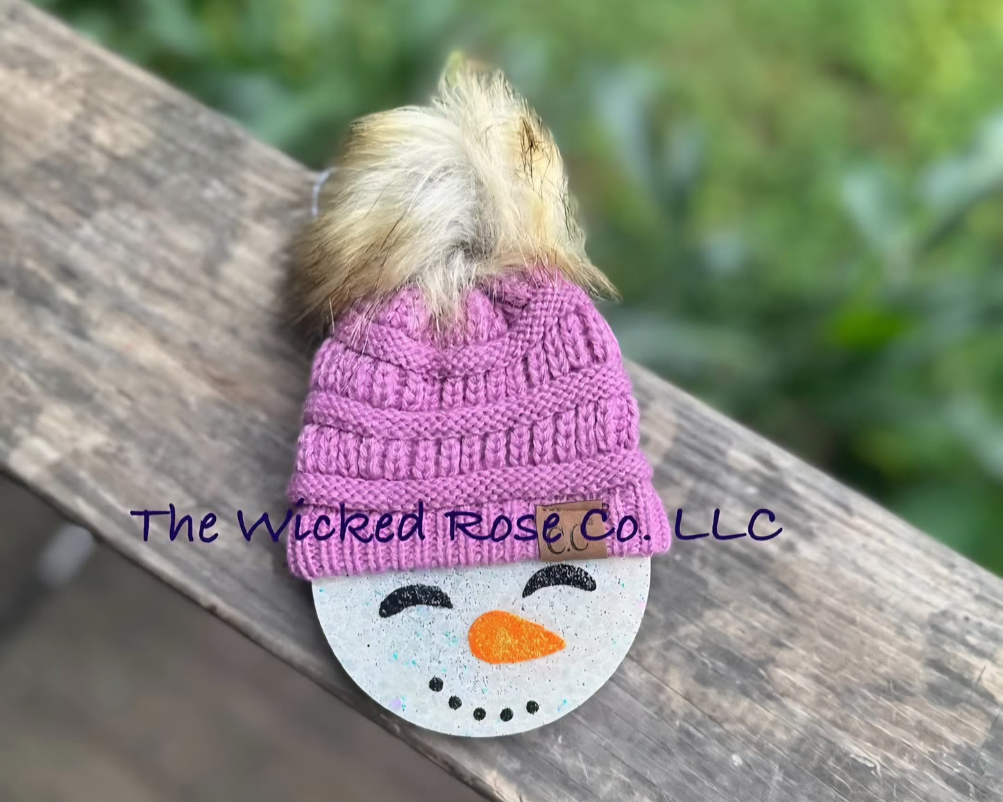 Snowman CC Beanie Car Freshie