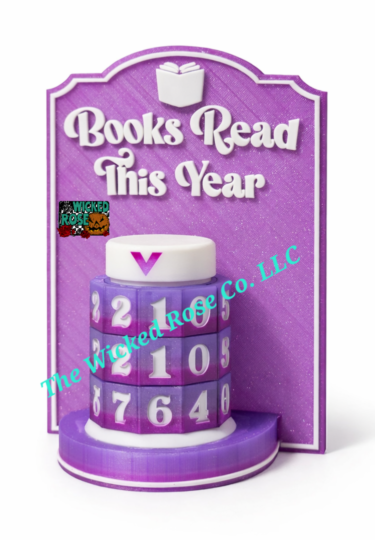 Books Read This Year Twist Counter (Colors Sent At Random)