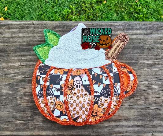 Pumpkin Mug Latte Car Freshie