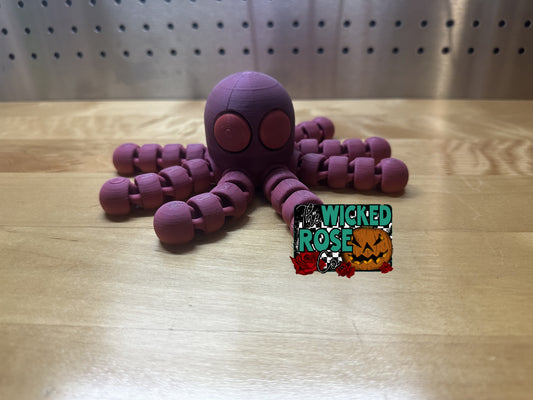 3D Printed Articulated Octopus With Large Eyes