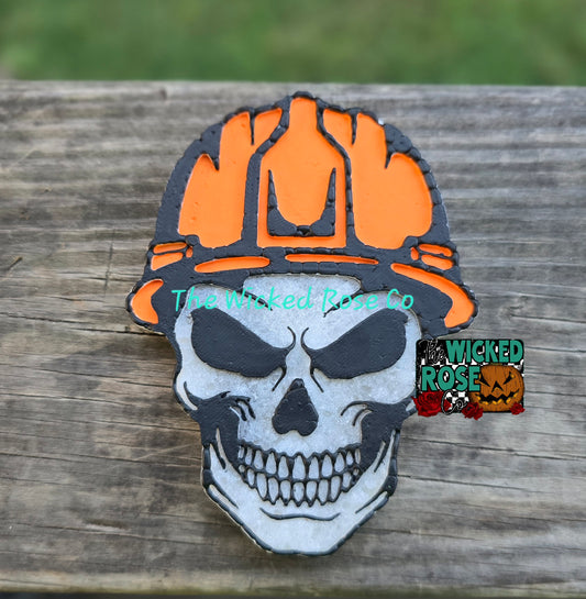 Hard Hat Skull Car Freshie