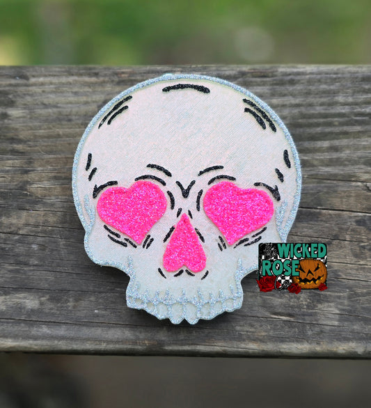 Heart Eyes Skull Car Freshie