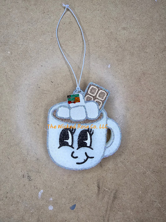 Hot Cocoa Mug Car Freshie