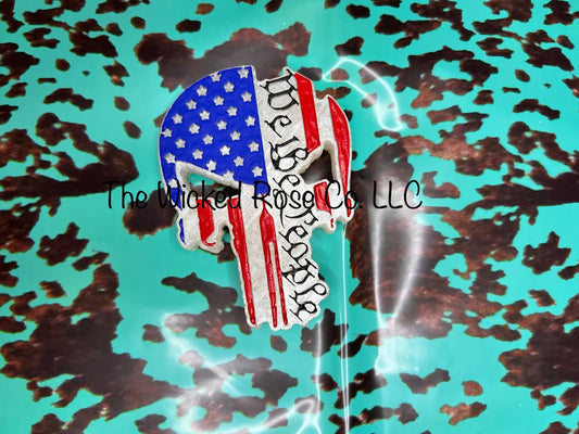 We The People Punisher Skull Car Freshie