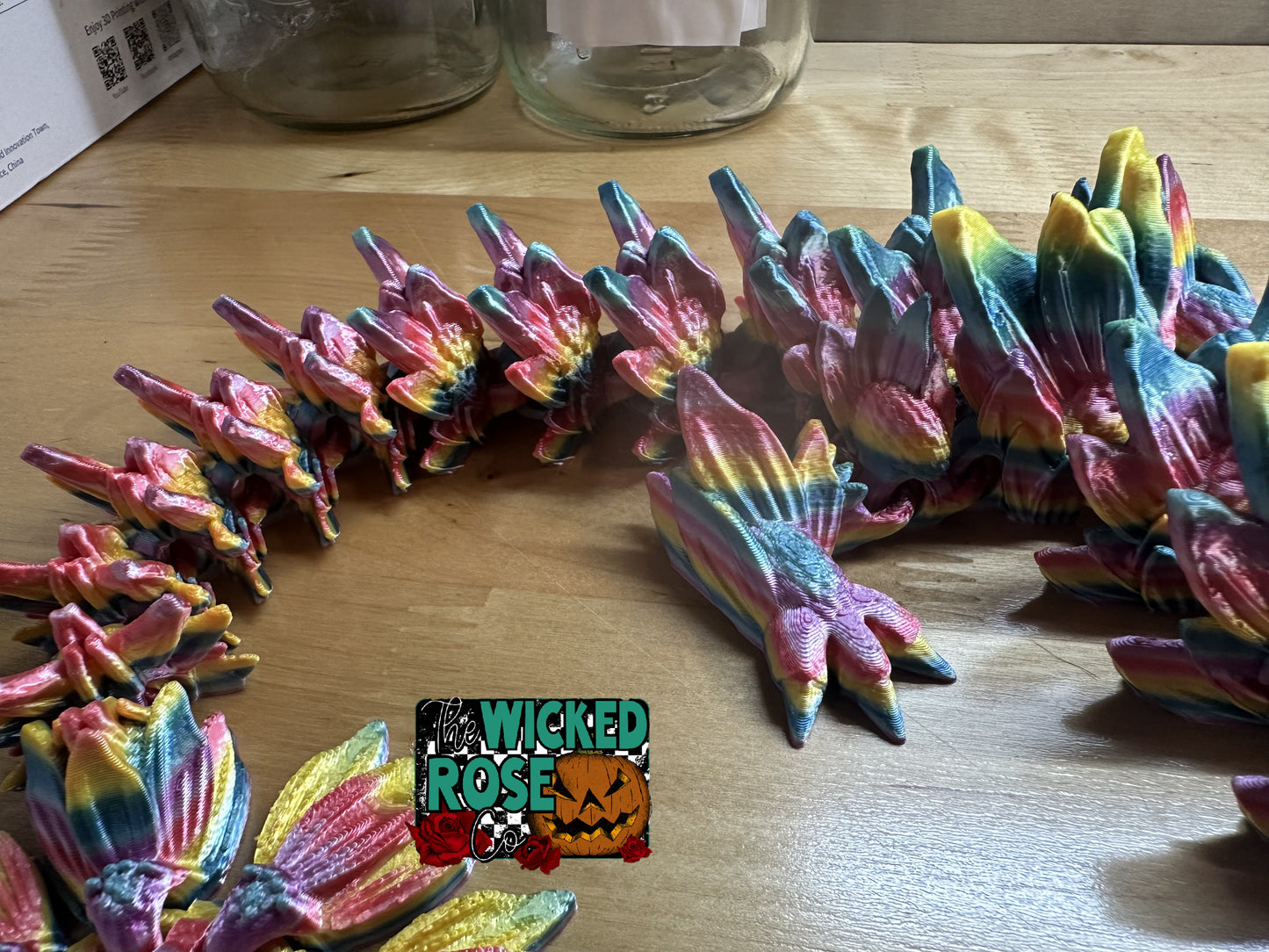 3D Printed Articulated SINGLE COLOR Sunflower Dragon