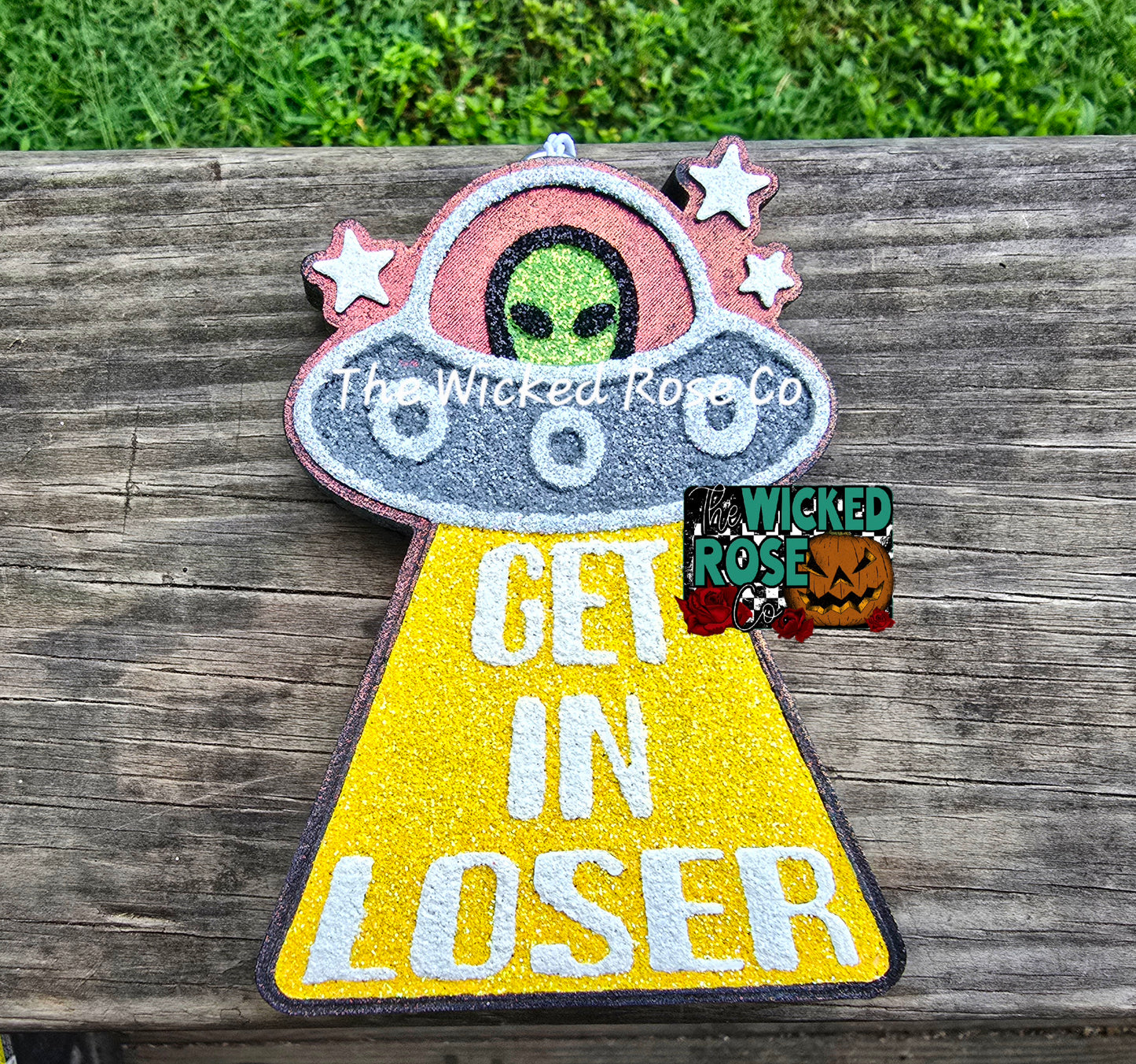 Get In Loser UFO Car Freshie