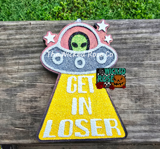 Get In Loser UFO Car Freshie