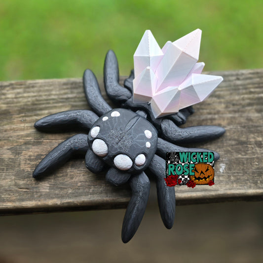 3D Printed, Articulated, Large Crystal Spider