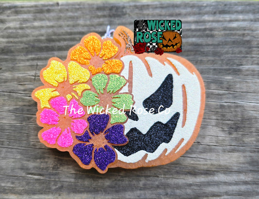 Floral Jack O Lantern - Pink Apple Punch