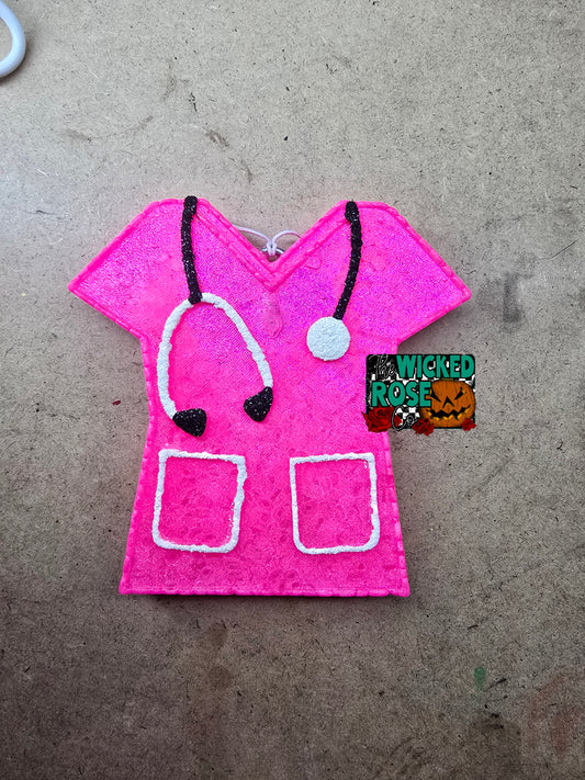 Scrub Top - Baccarat Rouge
