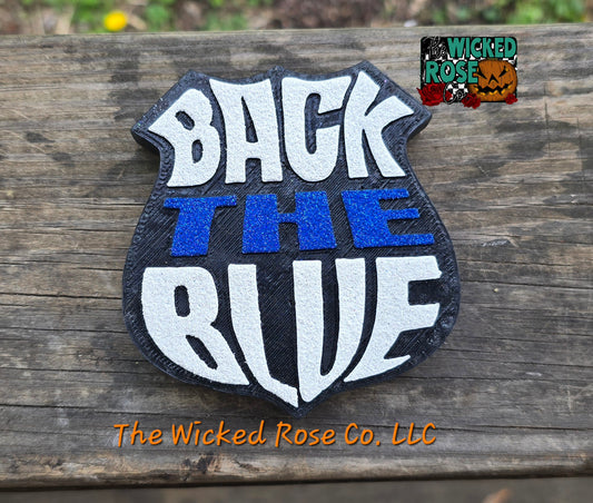Back The Blue Badge Car Freshie