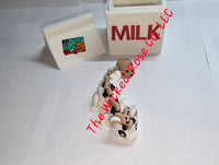 3D Printed Milk And Cookies Dragon With Milk Carton Storage Container