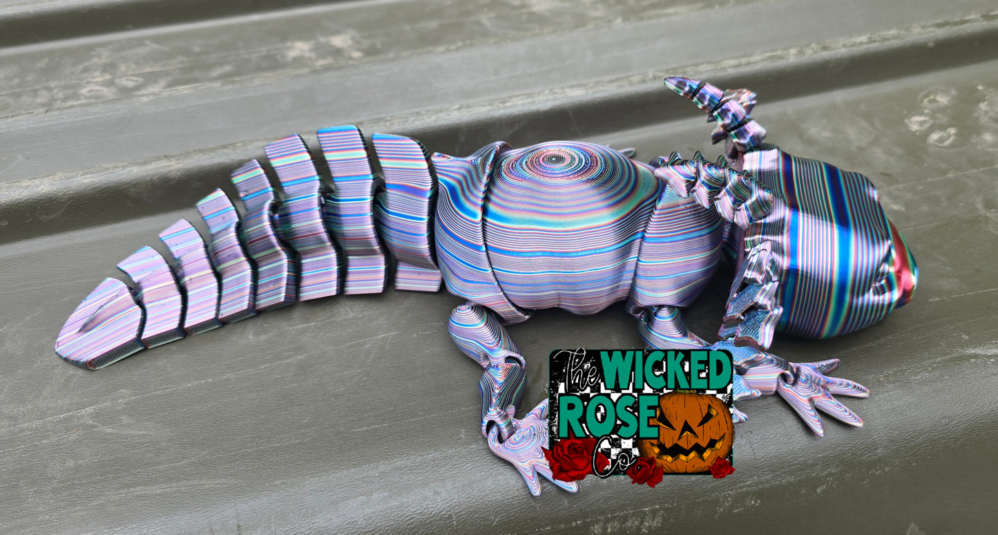 3D Printed, Articulated, 15" Long Axolotol